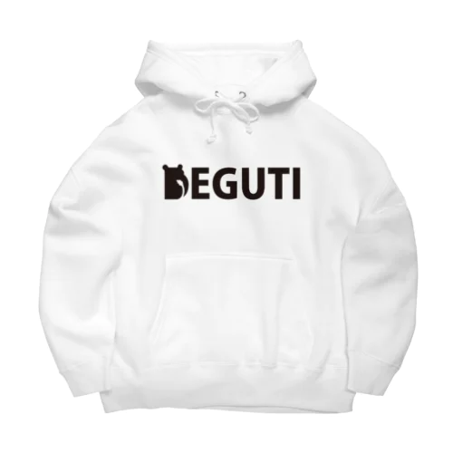 DEGUTI＿LOGO ビッグシルエットパーカー