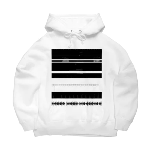 DAW波形ボーダー Big Hoodie