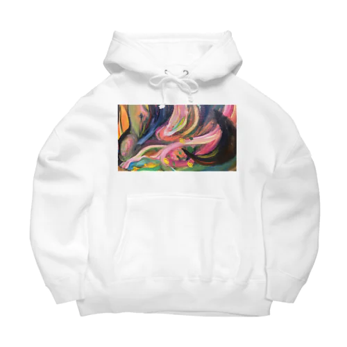 油絵　無意識の力 Big Hoodie