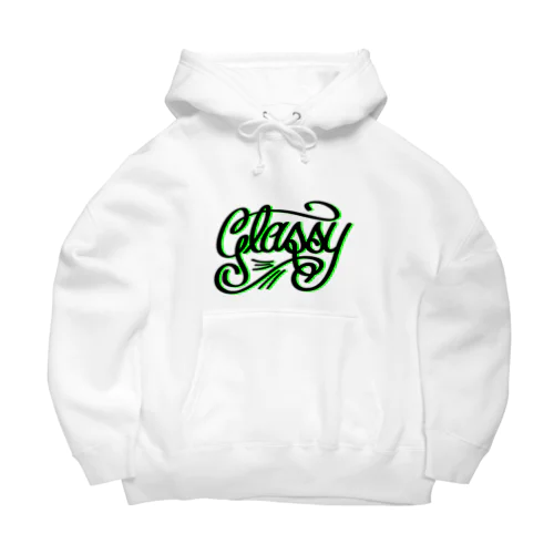 glassy × メンツル 屋台 Big Hoodie