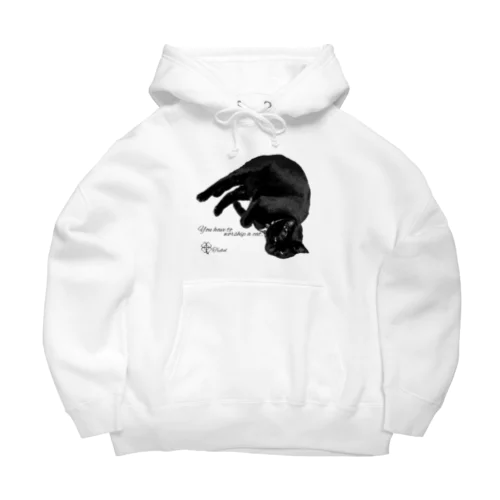 You have to worship a cat. Big Hoodie