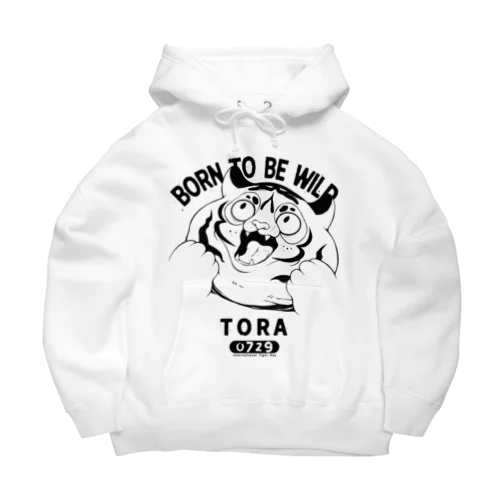 BORN TO BE WILD (BLACK) Big Hoodie