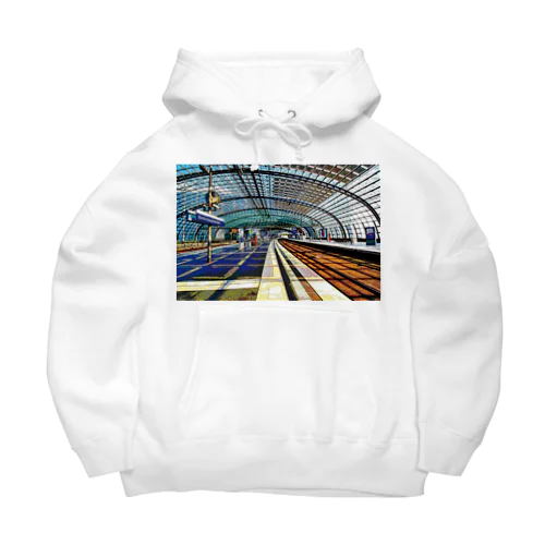 ドイツ ベルリン中央駅のホーム Big Hoodie