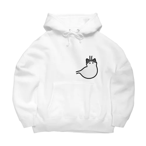 胃ハチワレ猫 Big Hoodie