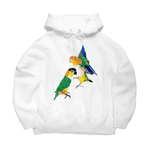 シロハラインコたち Big Hoodie