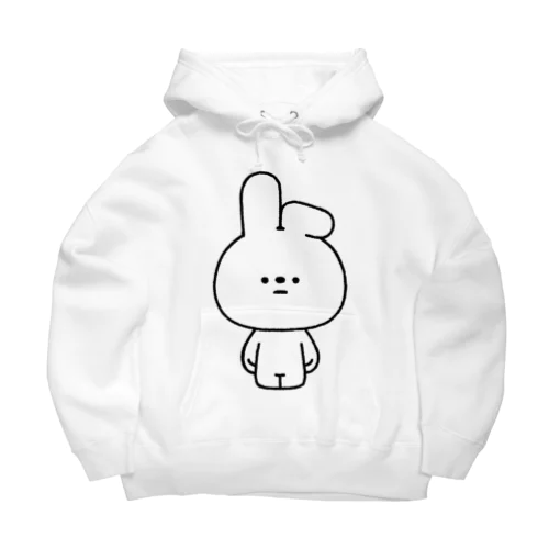 量産うさぎ みみおれ Big Hoodie