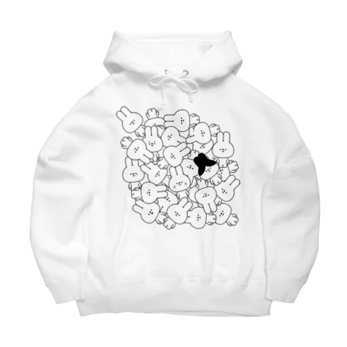 量産うさぎ 量産 Big Hoodie