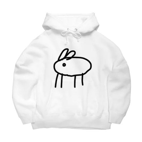 ホッキョクウサギくん Big Hoodie