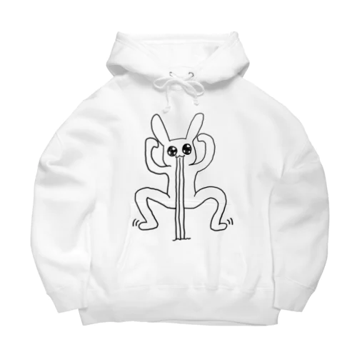 前歯で浮くウサギ Big Hoodie