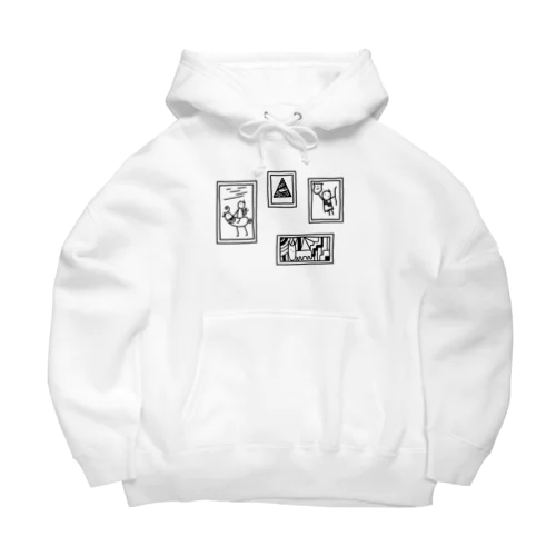 古代の謎展(白黒) Big Hoodie