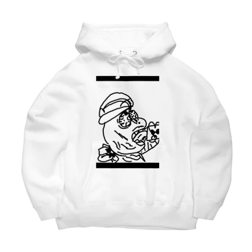 なんか飲んでる君 Big Hoodie