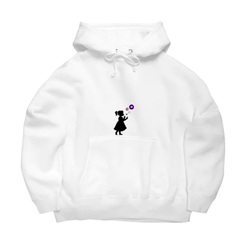 宇宙のシャボン玉をふく少女 Big Hoodie