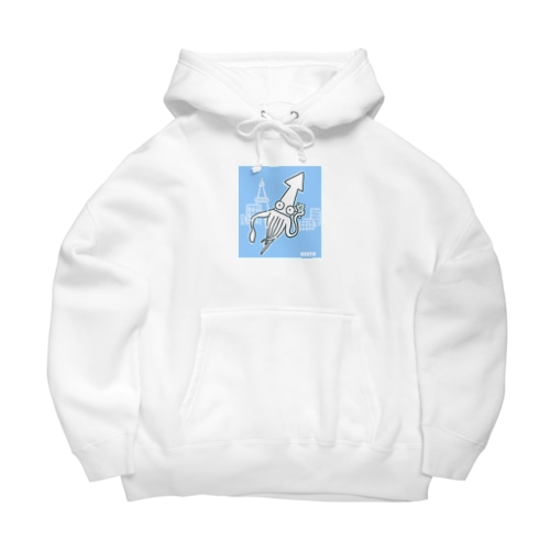 都会のイカ Big Hoodie