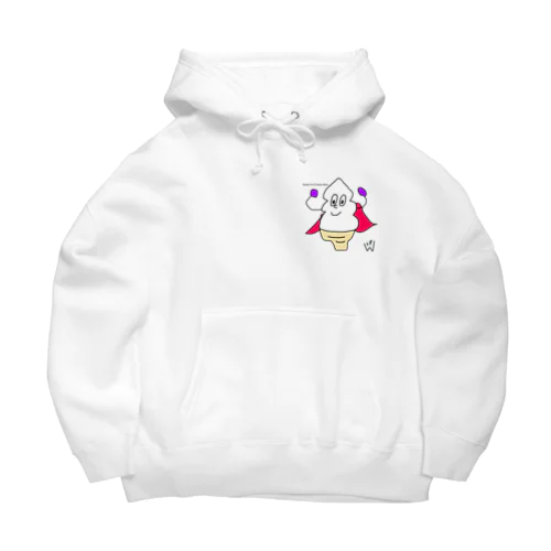 スーパーアイスクリームマン　(透過) Big Hoodie