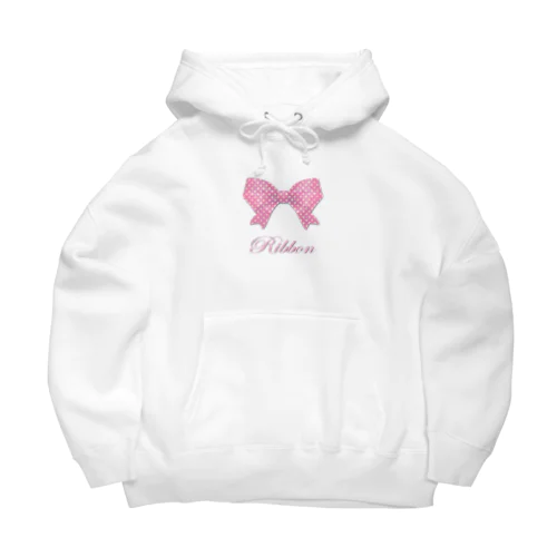 Ribbon-Pink Big Hoodie