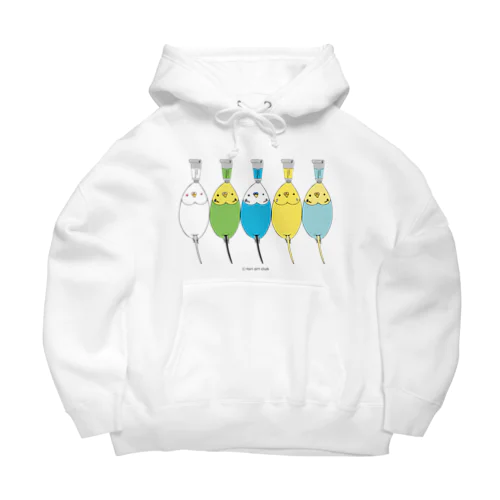 トリ絵の具　セキセイインコセット Big Hoodie