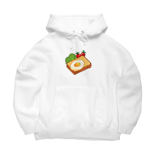 ピクセル・目玉焼きトースト Big Hoodie