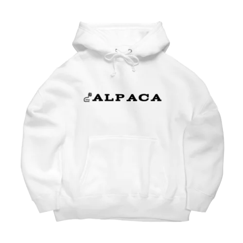 alpaca ビッグシルエットパーカー