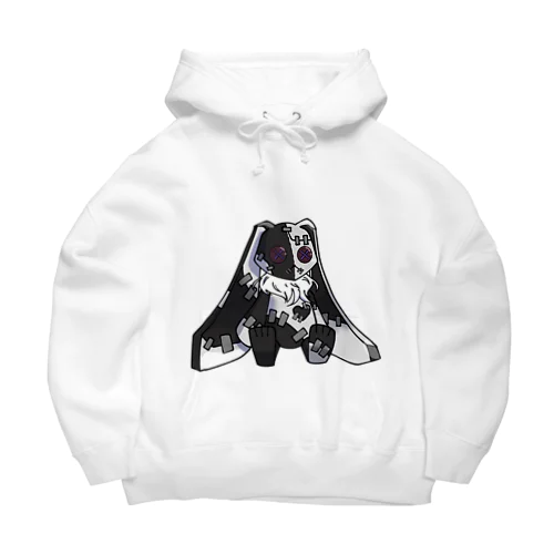 つぎはぎ うさぎBIGパーカー Big Hoodie