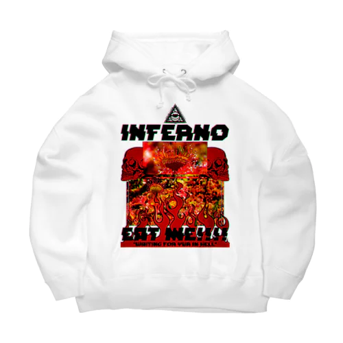 「inferno」 ビッグシルエットパーカー