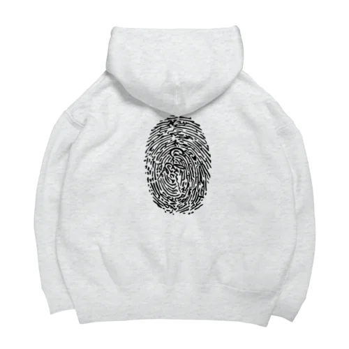 [ Culture Club ] Fingerprint FOODIE② Big Hoodie