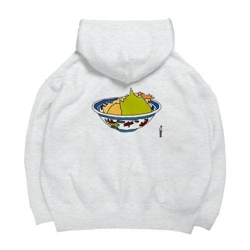 特上天丼を誰かが見てる(背景なし) Big Hoodie