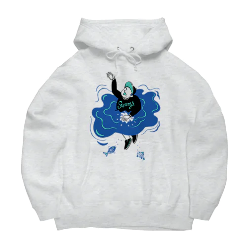 Super Positive Blue Big Hoodie