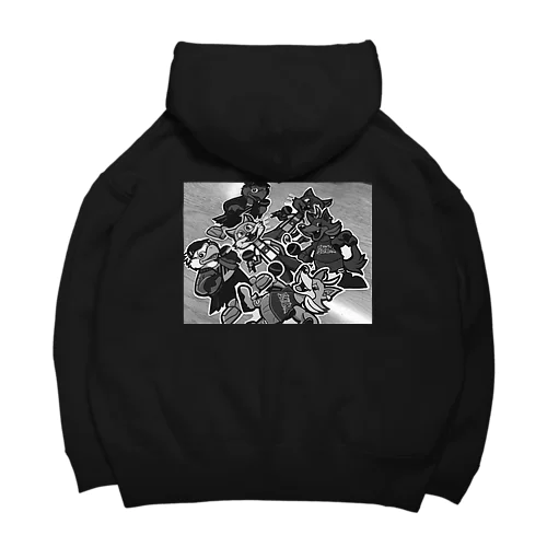 UNDER WOLVESフォト コーチジャケット Big Hoodie