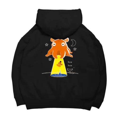 バックプリント　たこさんwinなーとメンダコUFO Big Hoodie