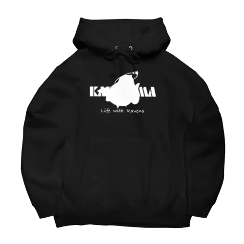 からす君シルエットグッズ Big Hoodie