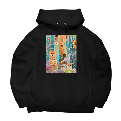 森の中の世界 Big Hoodie