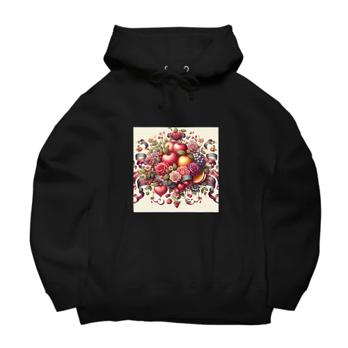 薔薇とフルーツのSweetな香り Big Hoodie