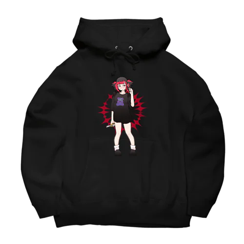 地雷女まお Big Hoodie