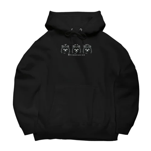 ポメラニアンの ぽ わん キリッB M　 Big Hoodie