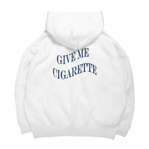 give me cigarette ビッグシルエットパーカー