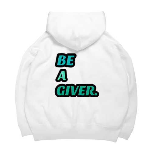 Ri-no. Original wear ~Be a giver.~ ビッグシルエットパーカー