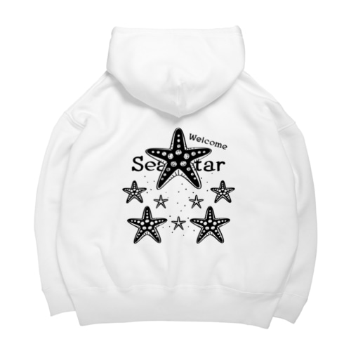 バックプリント Welcome!ヒトデ*A Big Hoodie