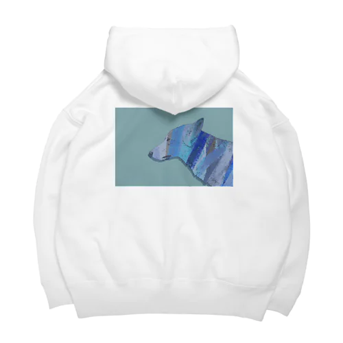 哀しい狼のパーカー Big Hoodie