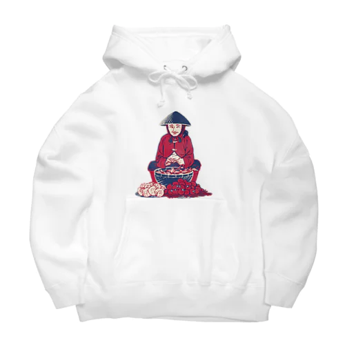 【ベトナムの人々】マーケットの女性 Big Hoodie