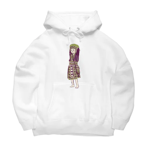 【タイの人々】モン族の女の子 Big Hoodie