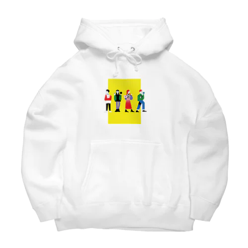 12.4人背景抜け Big Hoodie