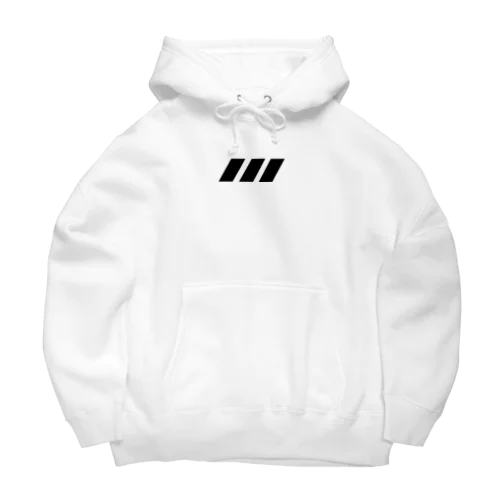 PERSONALITY LOGO White ビッグシルエットパーカー