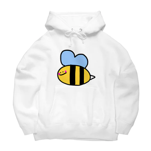 へんてこキャラクター はちさんの『びー』🐝💗 Big Hoodie