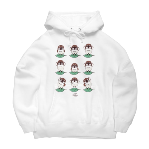 スズメがちゅん　体操ちゅん Big Hoodie
