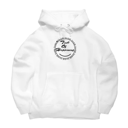 Time of happiness (ブラックロゴ) Big Hoodie