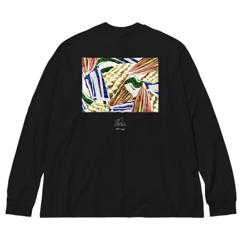 Shion : " 向日葵の種を食べながら " Big Long Sleeve T-Shirt