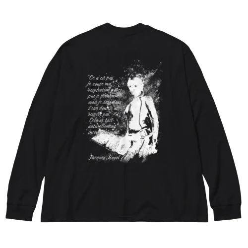 フリーダイバーWhite Big Long Sleeve T-Shirt