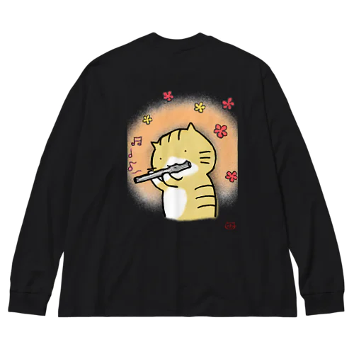 ゆたねこのフルート Big Long Sleeve T-Shirt