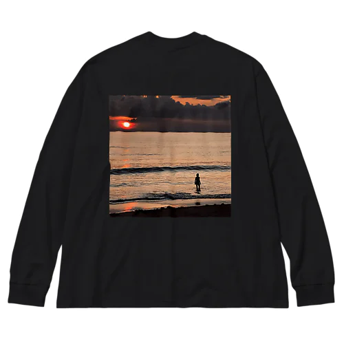 sunset Big Long Sleeve T-Shirt