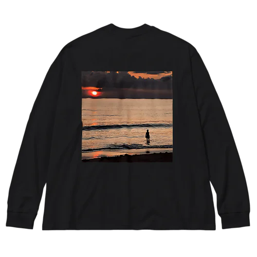 sunset ビッグシルエットロングスリーブTシャツ